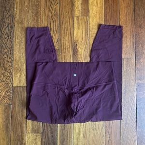Lululemon align legging size 16 wine merlot color cropped